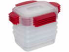 Joseph Joseph Nest Lock 4-Piece  Red 1.1L Food Container Set