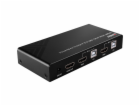 Lindy 2portový KVM přepínač HDMI 4K60, USB 2.0 a zvuk, KV...