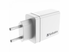 VERBATIM Univerzální adaptér CHR-30EU2, 30W, 1x USB-C, 3x...