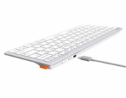 A4tech FBX51C, bezdrátová kancelářská klávesnice,BT/2,4 Ghz USB, CZ, bílá