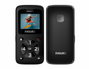 EVOLVEO EasyPhone ID, mobilní telefon pro seniory, černá