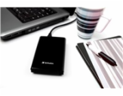 VERBATIM externí SSD 256GB Store n Go Slim Portable USB 3.0, USB-A/USB-C, černá