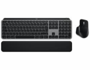 Logitech Master Series MX Keys S Combo for Mac - Sada klávesnice a myši - full size - podsvícená - bezdrátový - Bluetooth LE - QWERTY - US mezinárodní - šedá space gray