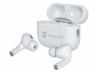 Viking bluetooth sluchátka s mikrofonem VPRORT, bílá