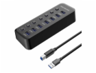 USB 3.2 Superspeed HUB 7-portový s vypínači portů