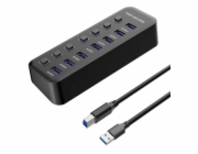 USB 3.2 Superspeed HUB 7-portový s vypínači portů