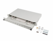 Lanberg Optický patch panel 24XSC duplex/24XLC QUAD rack 19 1U černý + příslušenství