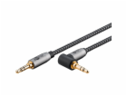 Goobay Propojovací audio kabel Plus AUX 3,5mm stereo, 90°...