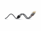 Goobay Stereofonní cinch kabel Plus (černo-stříbrný, 5 me...