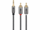 Goobay Plus audio adaptérový kabel AUX 3,5 mm jack > ster...