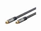 Goobay Kabel Plus Toslink (černo-stříbrný, 1 metr)