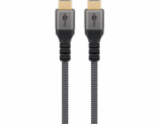 Goobay Ultra vysokorychlostní HDMI kabel Plus, 8K @ 60Hz (šedý, 0,5 metru)