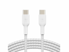 Belkin BOOST CHARGE™ USB-C/USB-C kabel, 2m, bílý - odolný
