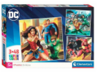 Clementoni - Puzzle 3x48 Square DC Comics Liga spravedlnosti