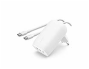 Belkin 67W PD 3.1 3 Port USB-C Wall Charger + USB-C/USB-C kábel 1m - White