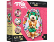 Trefl PUZZLE 50 Dřev. Treflik Family WesołeTref.20206