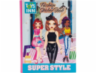 Stnux Omalovánka Fashion Sticker Book s módními samolepka...
