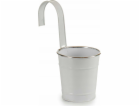 Ibergarden závěsný květináč, plech, bílý, O 13 cm