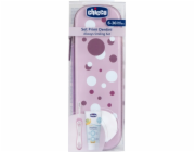 Chicco 175536 Zubní pasta + zubní kartáček + pouzdro Lila 6-36M