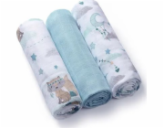 BabyOno 397/12 bambusové plenky 3 ks modré