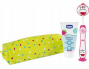 Chicco 175765 Zubní pasta + zubní kartáček + sada pouzder Hippo 3-6 l
