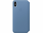 Apple Kožený kryt Folio pro iPhone XS Max – chrpově modrý