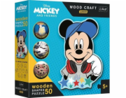 Trefl PUZZLE 50 dřevěných. Disney ve světě Mickeyho 20199