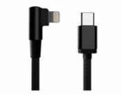 Gembird adaptér USB-C (M) / Lightning (M), datový / nabíjací, opletený, pravouhlý, 0.2m