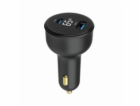 Gembird Rychlonabíječka do auta 2xUSB-A+C, Type-C (PD), L...