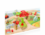 Bigjigs Rail Dřevěná vláčkodráha a stůl
