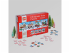 Chronicle Books Puzzle LEGO® Vánoční puzzle vlak 4x100 dílků