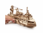 Ugears 3D dřevěné mechanické puzzle Výzkumná loď
