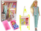 LeanToys Dětské doplňky pro panenky Doctor s dlouhými vlasy