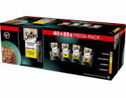 SHEBA Delicacy Drobiowe Smaki w galaretce Box - mokra karma dla kota - 40x85 g