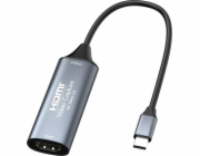 PremiumCord HDMI grabber pro video/audio signálu do počítače s konektorem USB 3.0 typ c