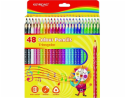 Keyroad Tužky KEYROAD, trojúhelníkové, 3 mm, 48 ks, krabička