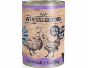 WIEJSKA ZAGRODA Chicken with duck - mokré krmivo pro kočky - 400g