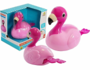 LeanToys Hračka do koupele Flamingo
