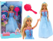 LeanToys Anlily panenka mořská panna princezna modré šaty kartáč