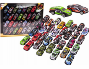 LeanToys Sada 32 barevných autíček s motorem od