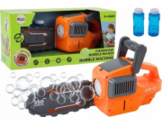 LeanToys Stroj na bubliny Řetězová pila oranžová