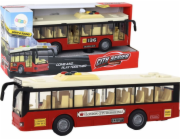 LeanToys Bateriové osvětlení autobusu Zvuky Červené město 1:16