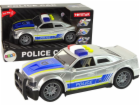 LeanToys Auto Policejní 1:14 Světla a zvuky Stříbrná