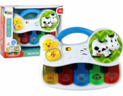 LeanToys Malé piano pro batolata Zvířata Světla Zvuky