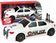 LeanToys Sportovní auto Policejní 1:16 Bílý zvuk
