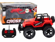 LeanToys Dálkově ovládané terénní auto RC 1:18 červené