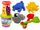 LeanToys Pískoviště Sada dinosaurů Mlýnek na trychtýř Lop...