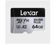 Karta paměti Lexar High-Performance Silver Plus microSDXC 64GB + adaptér