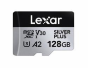 Lexar Paměťová karta Professional Silver Plus MicroSDXC 128 GB třída 10 UHS-I/U3 A2 V30 (LMSSIPL128G-BNANG)