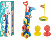 LeanToys Velká sada minigolfu + golfový vozík